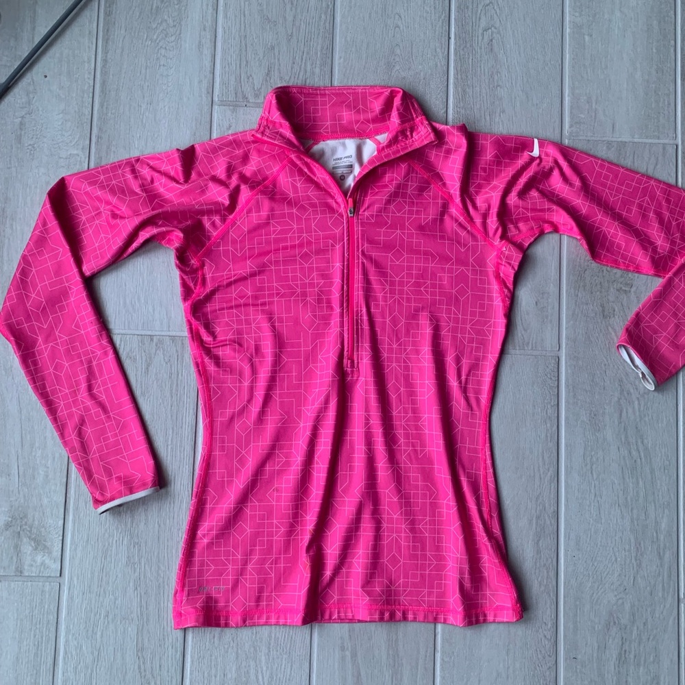 Nike dry fit fleece lined pullover jacket